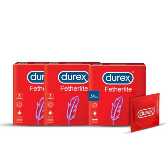 Bundle - Pack of 3 - Durex - Condoms 3s feather lite