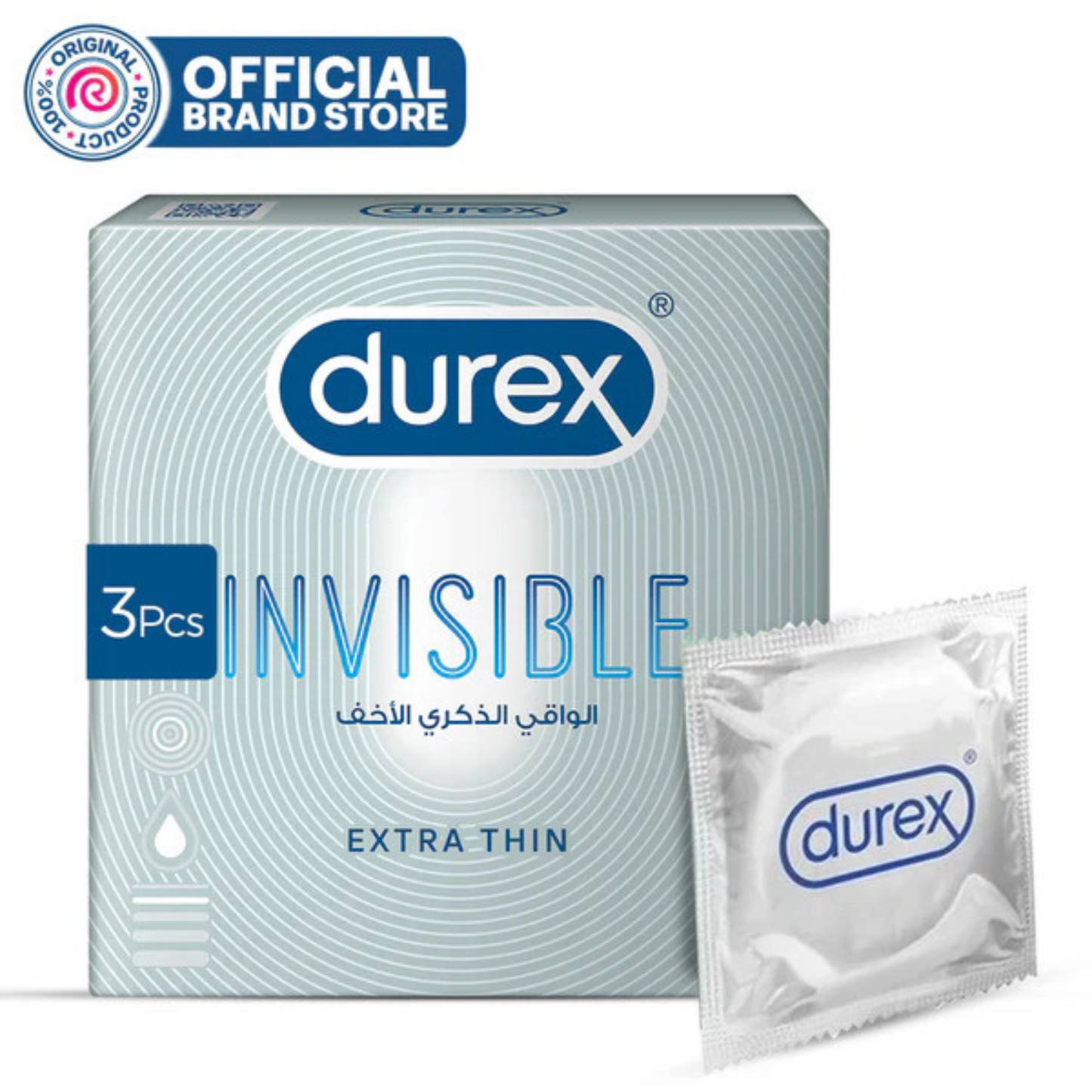 Bundle - Durex - Condoms 3s feather lite + Durex Condom Invisible 3'S