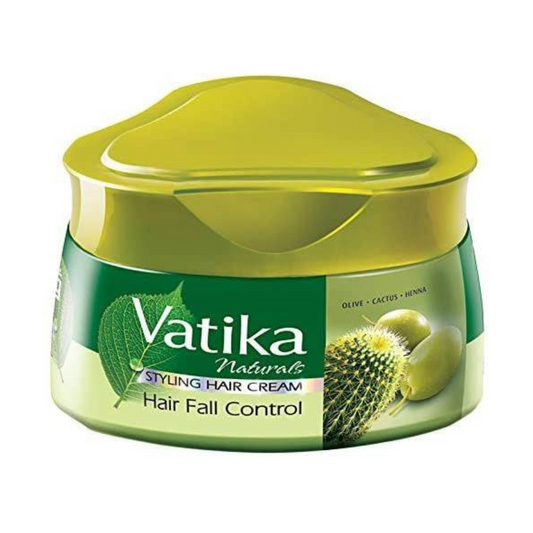 Vatika- Styling Hair Cream Hair Fall Control Cactus, Ghergir & Olive 140Ml - ZEDSHOPPE