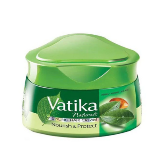 Vatika- Styling Hair Cream Nourish & Protect Olive, Henna & Almond 140Ml - ZEDSHOPPE