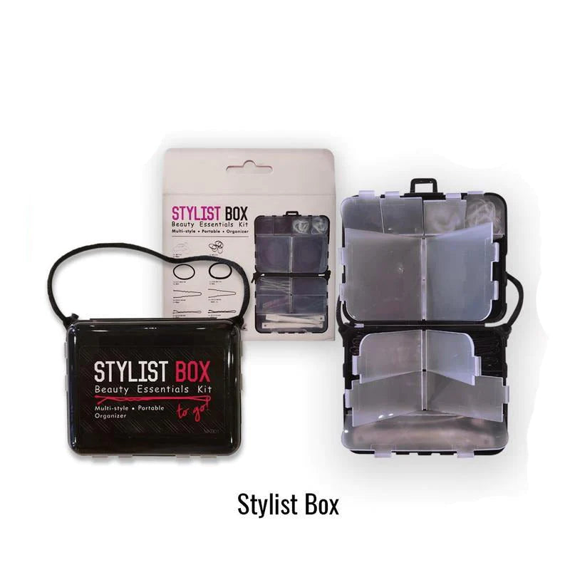 Salon Designers Hair Styling Kit Stylist Box & Organizer Includes Accessories