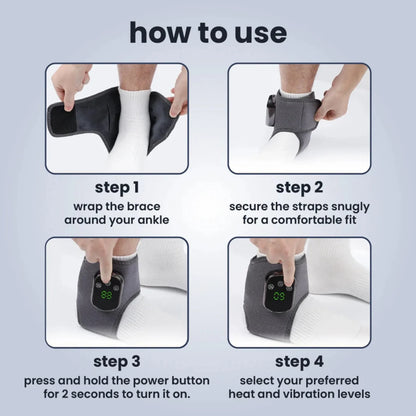 How to use the Ankle Ease heated ankle massager in four easy steps | ZEDSHOPPE®.