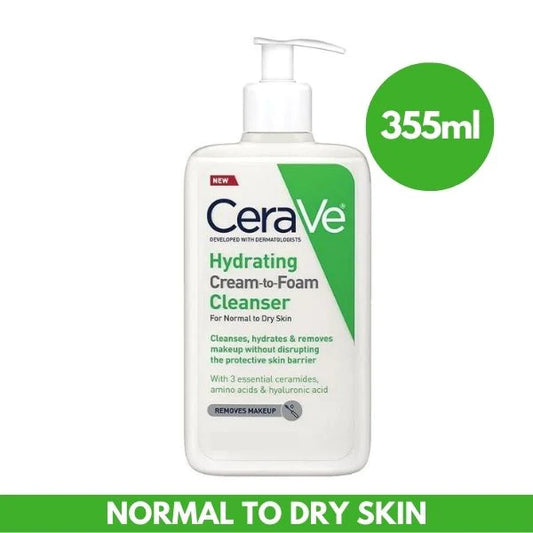 CeraVe Hydrating Cream To Foam Cleanser - 355ml