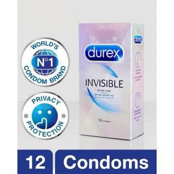Durex Invisible Condoms Pack of 12s.