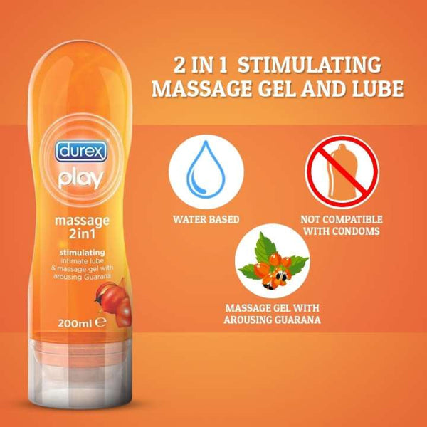 Durex Play Stimulating Intimate Lube & Massage Gurana Gel 200 ml