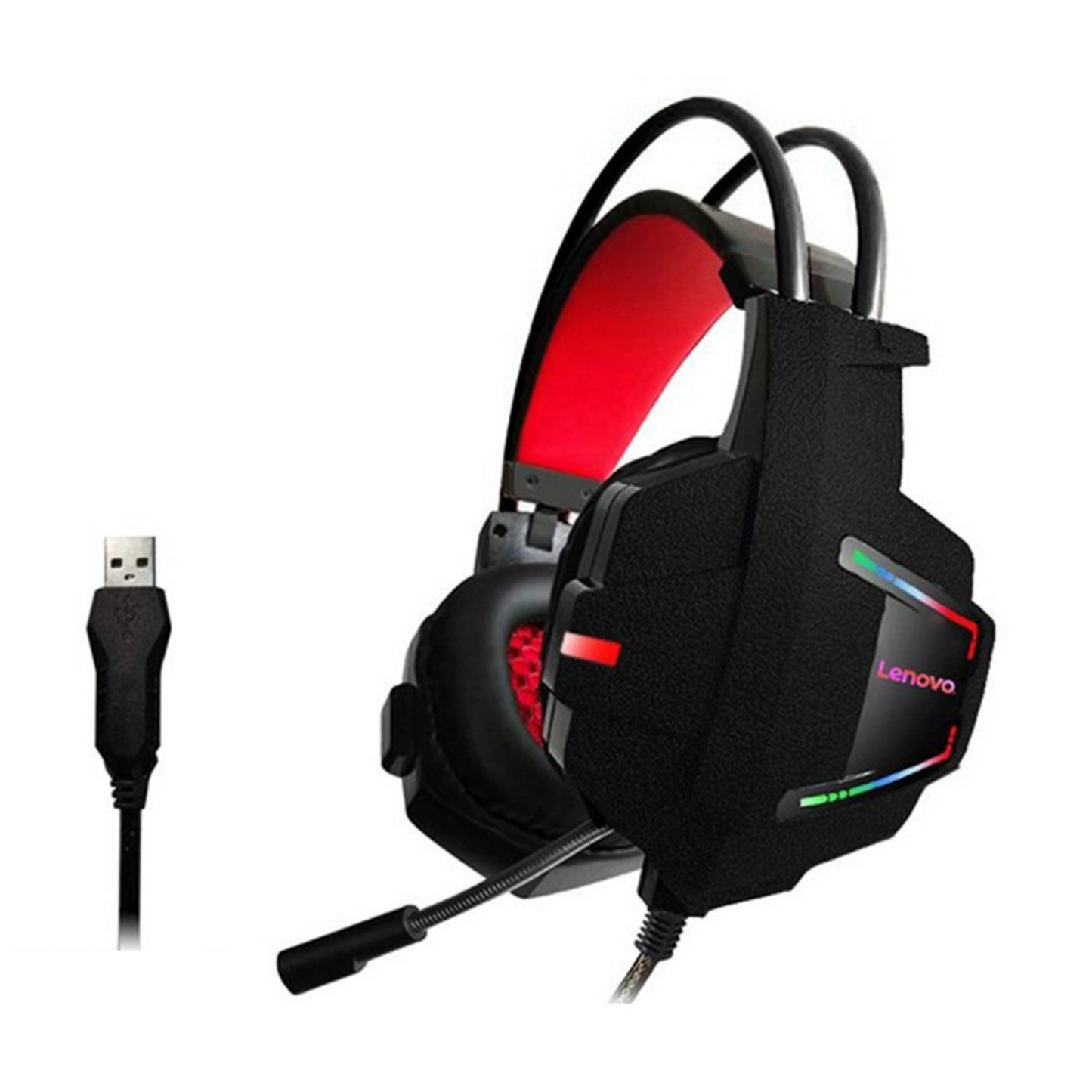 Lenovo HU85 Gaming Headset USB2.0 Volume Adjustment With Hose Long Mic