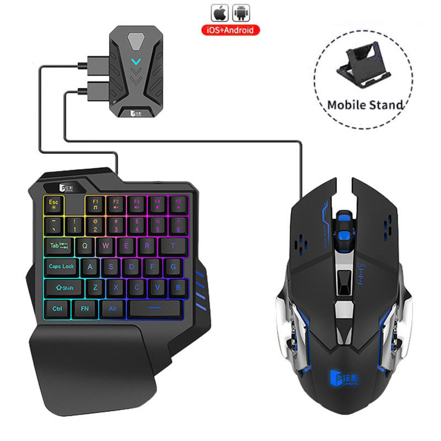 GAMING WIRELESS BLUETOOTH 5 IN 1 COMBO KEYBOARD AND MOUSE