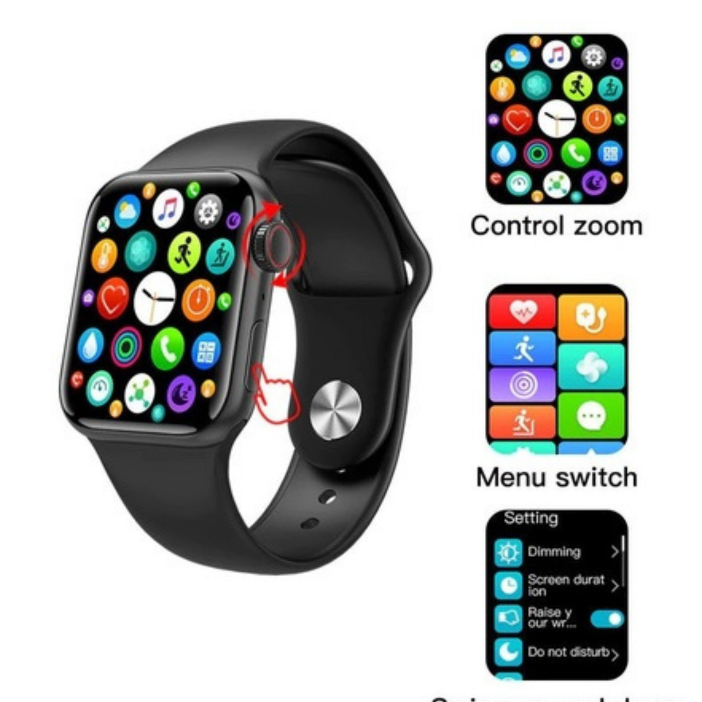 M16 Plus Smartwatch Bluetooth Call Sport Fitness Band Bracelet Watch Series 6.