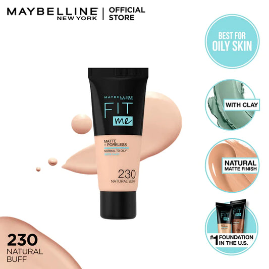 Maybelline NY Fit Me Matte + Poreless Face Foundation - 30ml