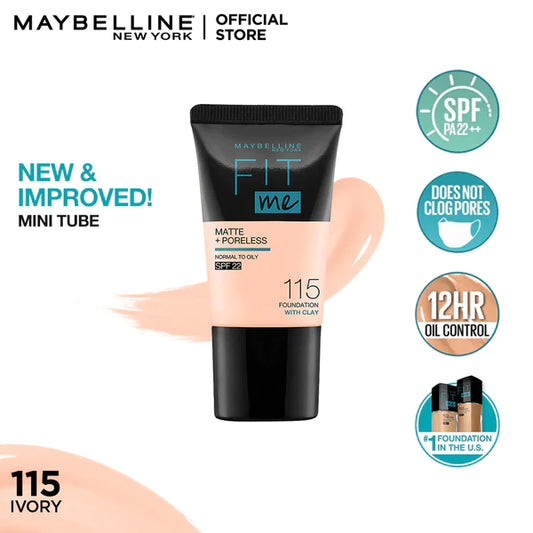 Maybelline NY Fit Me Matte + Poreless Face Foundation - 18ml