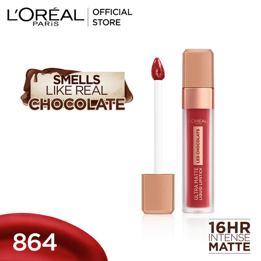 Loreal Infallible Les Chocolates Liquid Lipstick - 864 Tasty Ruby