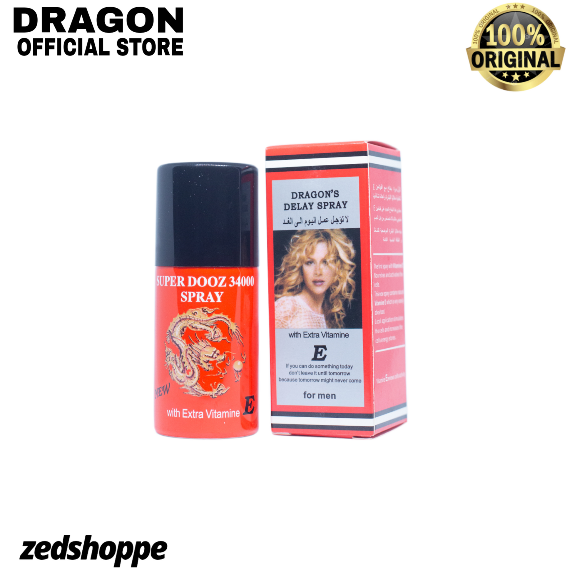 Dooz Dragon 34000 Long Timing Delay Spray With Extra Vitamin E For Men In Pakistan.