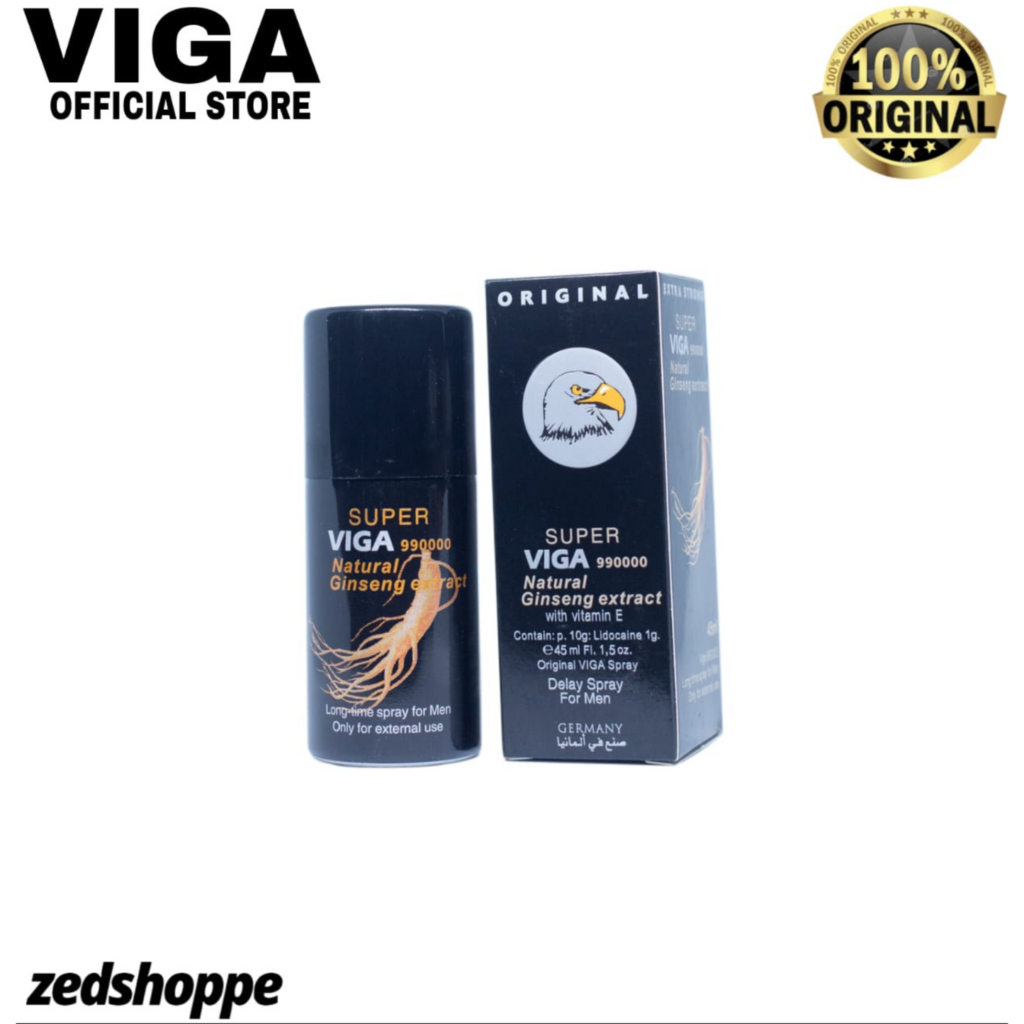 Viga 990000 Delay Spray With Natural Ginseng Extract (Advance Formula 2022) For Men In Pakistan.