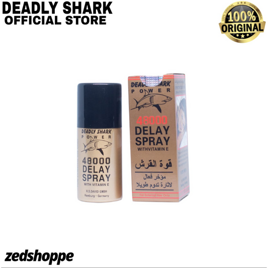 Deadly Shark Power 48000 Long Timing Delay Spray With Vitamin E For Men In Pakistan.